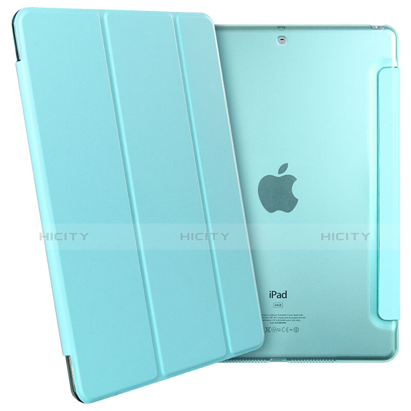 Custodia Portafoglio In Pelle con Stand per Apple New iPad 9.7 (2017) Cielo Blu
