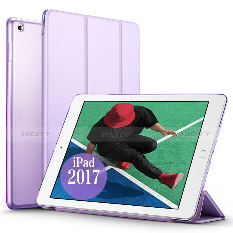 Custodia Portafoglio In Pelle con Stand per Apple New iPad 9.7 (2017) Viola