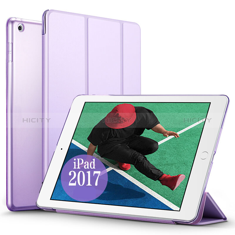 Custodia Portafoglio In Pelle con Stand per Apple New iPad 9.7 (2018) Viola