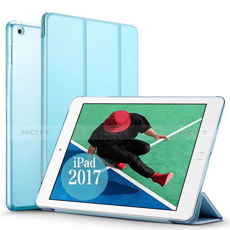 Custodia Portafoglio In Pelle con Stand per Apple New iPad Pro 9.7 (2017) Cielo Blu