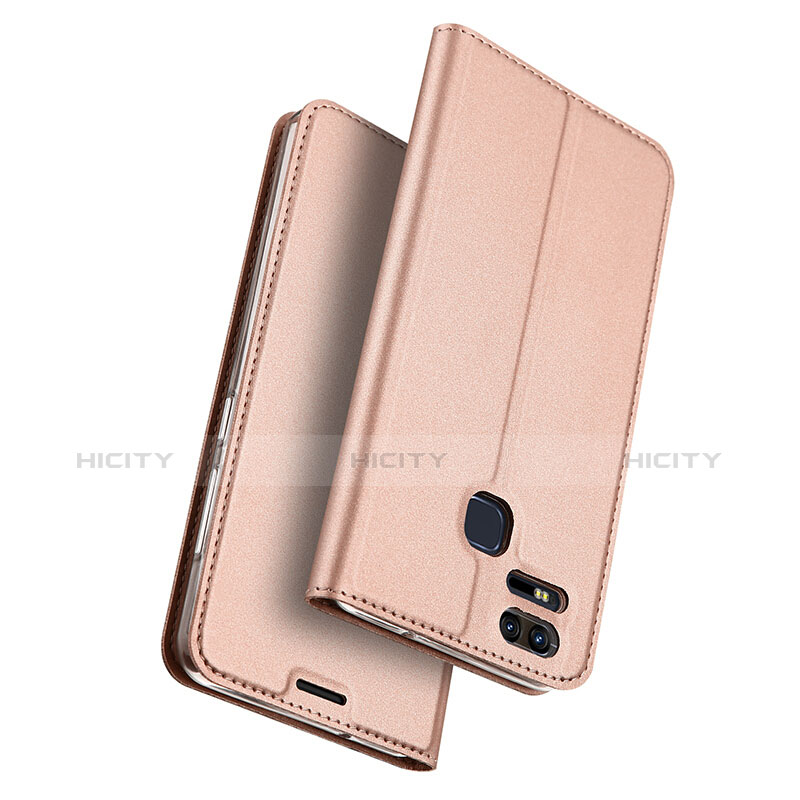 Custodia Portafoglio In Pelle con Stand per Asus Zenfone 3 Zoom Oro Rosa