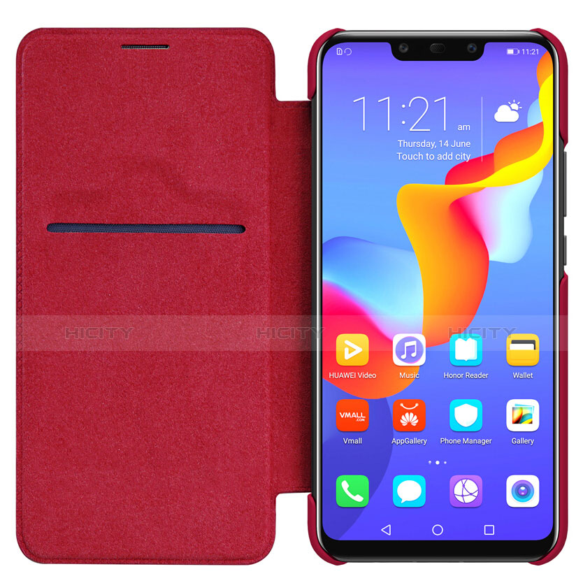 Custodia Portafoglio In Pelle con Stand per Huawei Maimang 7 Rosso