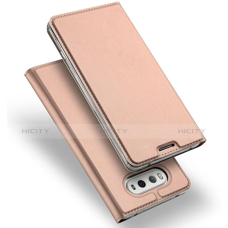 Custodia Portafoglio In Pelle con Stand per LG G6 Oro Rosa