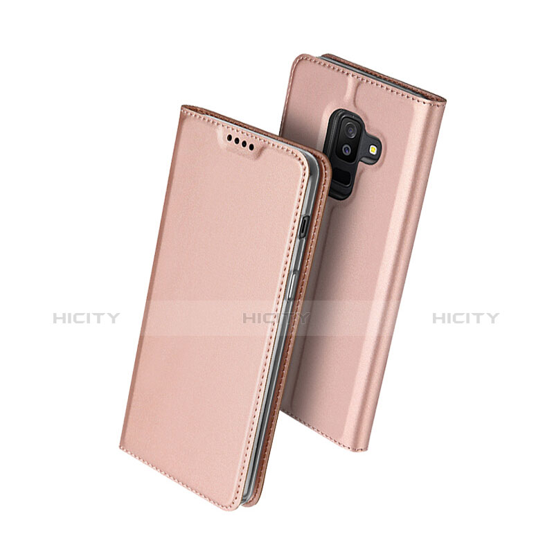 Custodia Portafoglio In Pelle con Stand per Samsung Galaxy A6 Plus Rosa