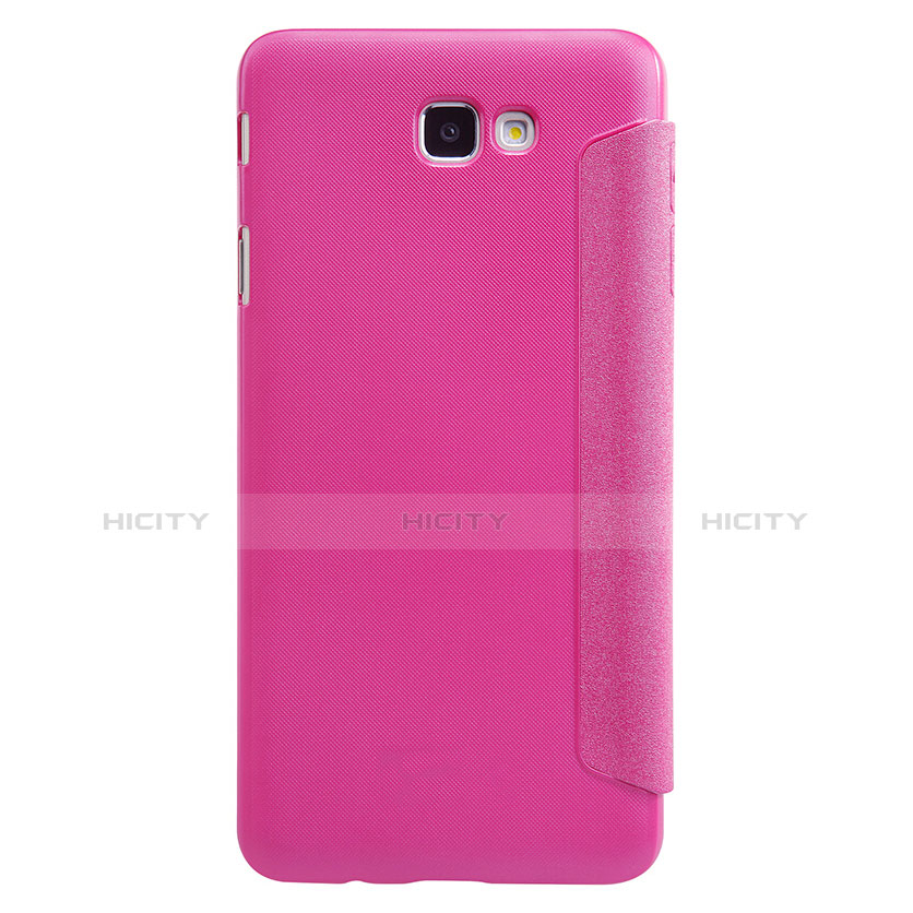 Custodia Portafoglio In Pelle con Stand per Samsung Galaxy On5 (2016) G570 G570F Rosa Caldo