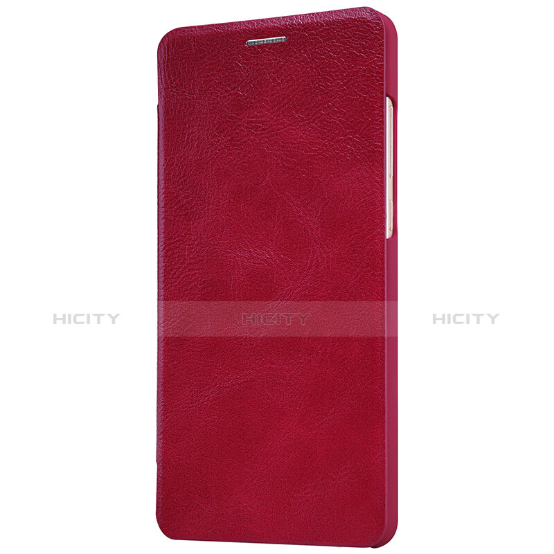 Custodia Portafoglio In Pelle con Stand per Xiaomi Mi 5S Plus Rosso