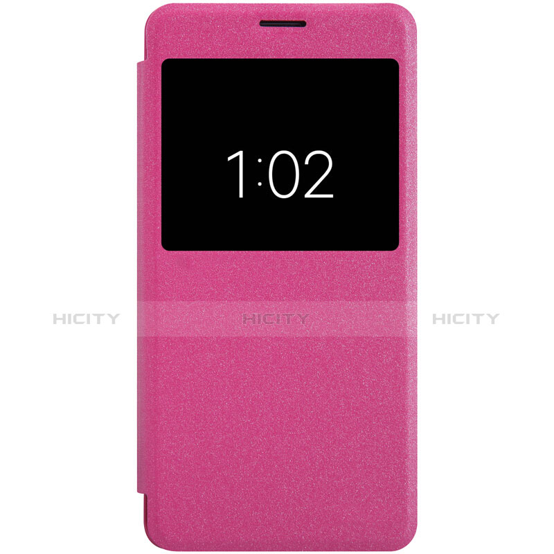 Custodia Portafoglio In Pelle con Stand per Xiaomi Mi Note 2 Rosa Caldo