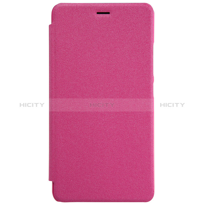 Custodia Portafoglio In Pelle con Stand per Xiaomi Redmi Note 2 Rosa Caldo