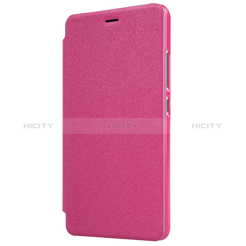 Custodia Portafoglio In Pelle con Stand per Xiaomi Redmi Note 2 Rosa Caldo