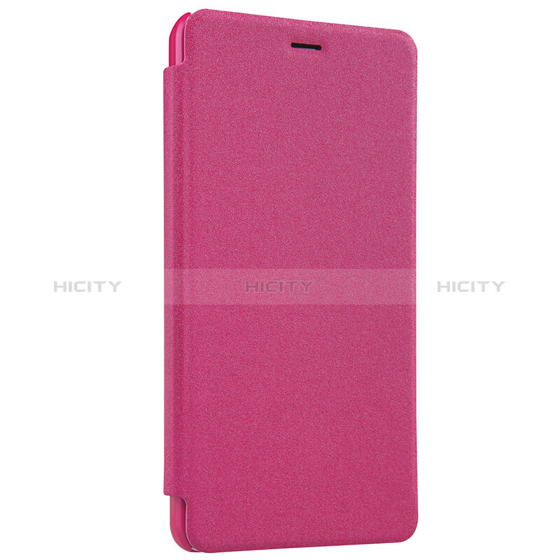 Custodia Portafoglio In Pelle con Stand per Xiaomi Redmi Note 2 Rosa Caldo