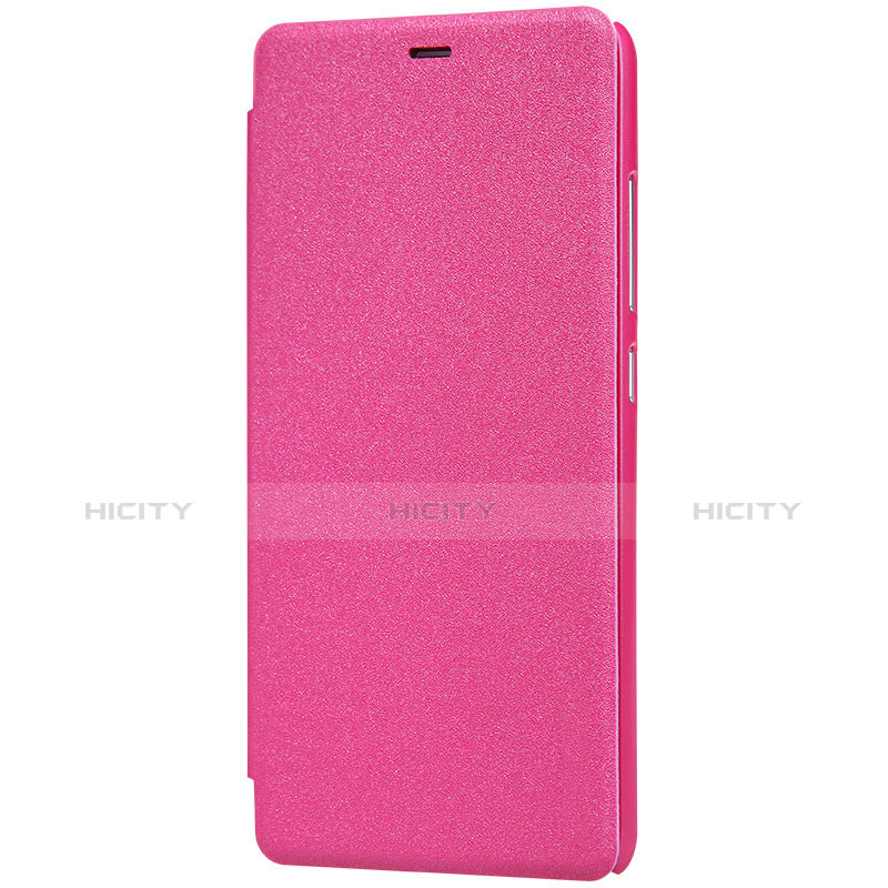 Custodia Portafoglio In Pelle con Stand per Xiaomi Redmi Note 3 Pro Rosa Caldo
