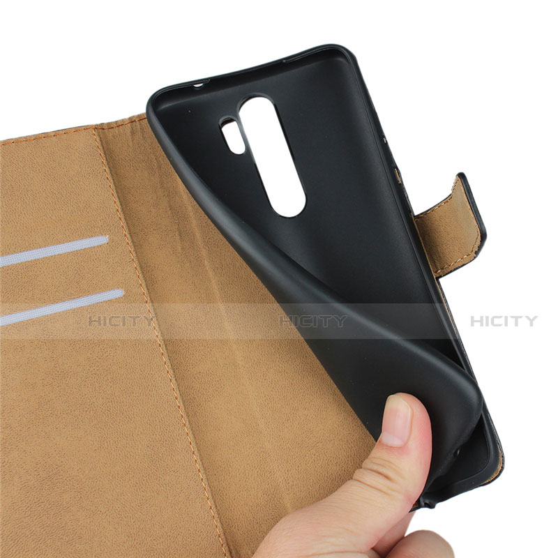 Custodia Portafoglio In Pelle con Supporto K01 per Xiaomi Redmi Note 8 Pro Nero