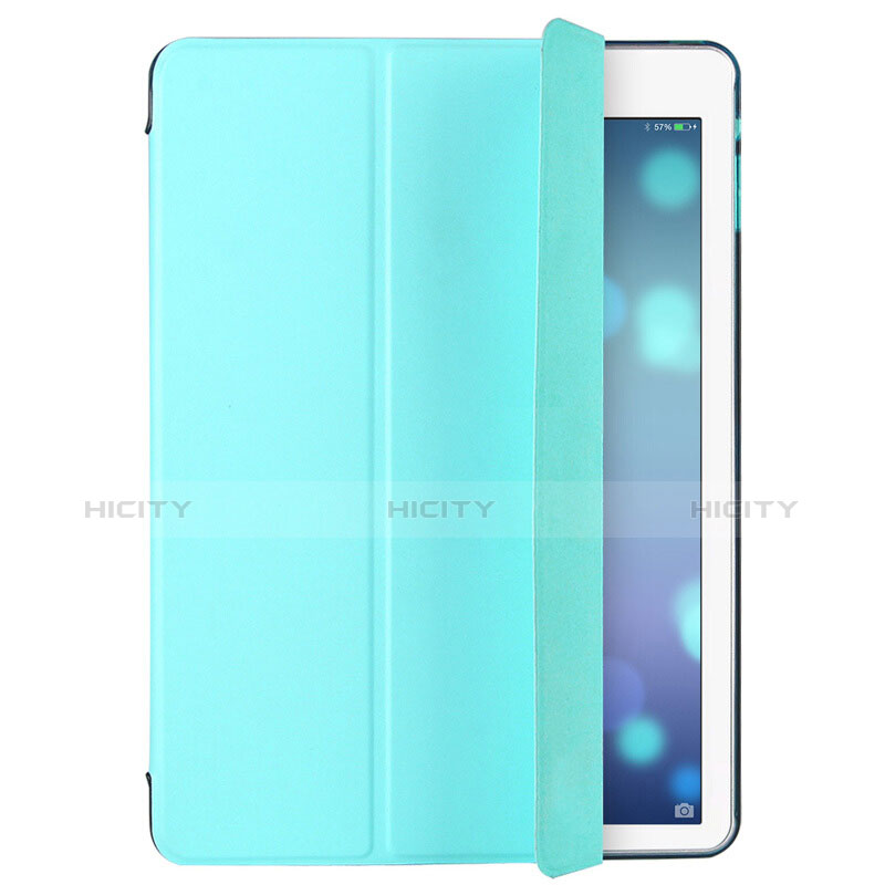 Custodia Portafoglio In Pelle con Supporto L01 per Apple iPad Air Cielo Blu