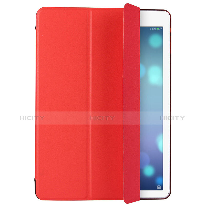 Custodia Portafoglio In Pelle con Supporto L01 per Apple iPad Air Rosso