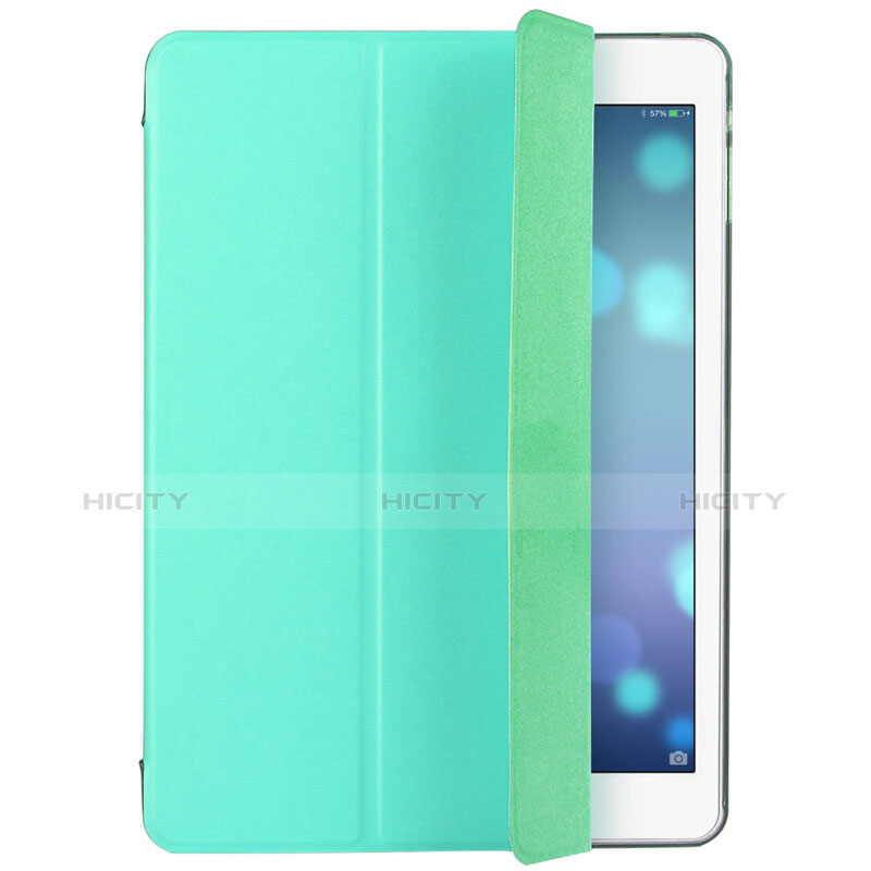 Custodia Portafoglio In Pelle con Supporto L01 per Apple iPad Air Verde