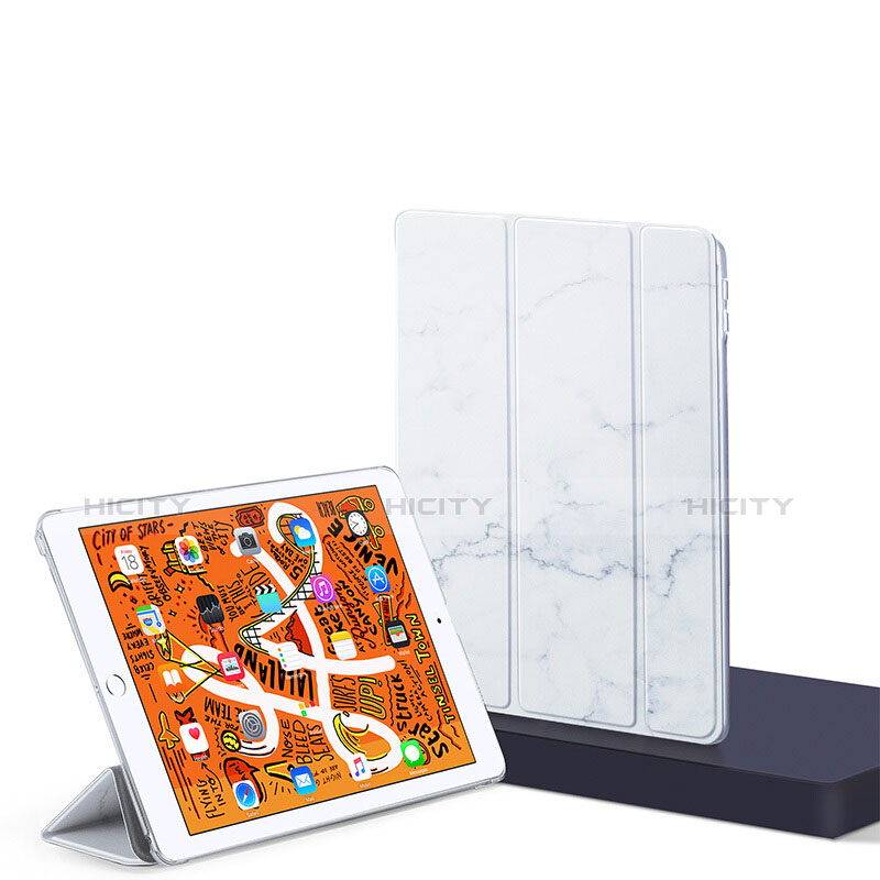 Custodia Portafoglio In Pelle con Supporto L01 per Apple iPad Mini 5 (2019) Bianco