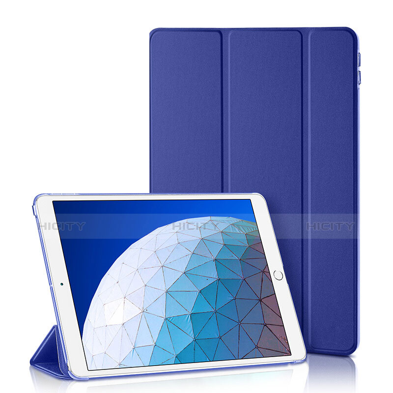 Custodia Portafoglio In Pelle con Supporto L01 per Apple iPad New Air (2019) 10.5 Blu