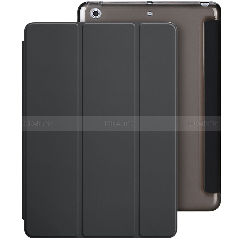 Custodia Portafoglio In Pelle con Supporto L01 per Apple New iPad 9.7 (2018) Nero