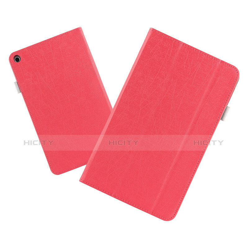 Custodia Portafoglio In Pelle con Supporto L01 per Huawei MediaPad T3 8.0 KOB-W09 KOB-L09 Rosso