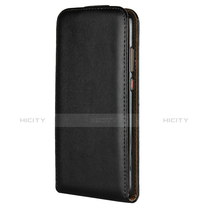 Custodia Portafoglio In Pelle con Supporto L01 per Huawei P20 Nero