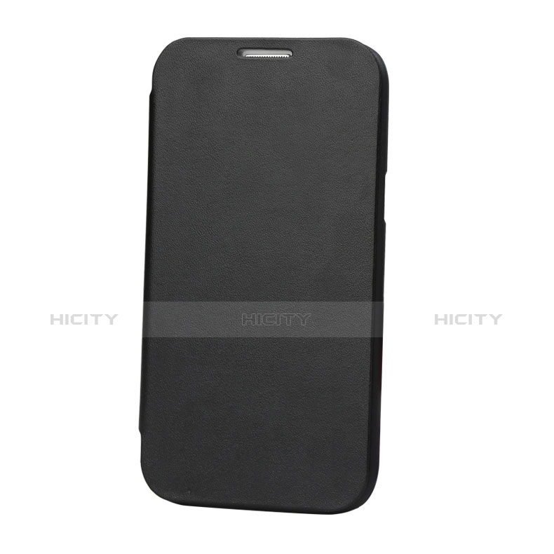 Custodia Portafoglio In Pelle con Supporto L01 per Samsung Galaxy Note 2 N7100 N7105 Nero