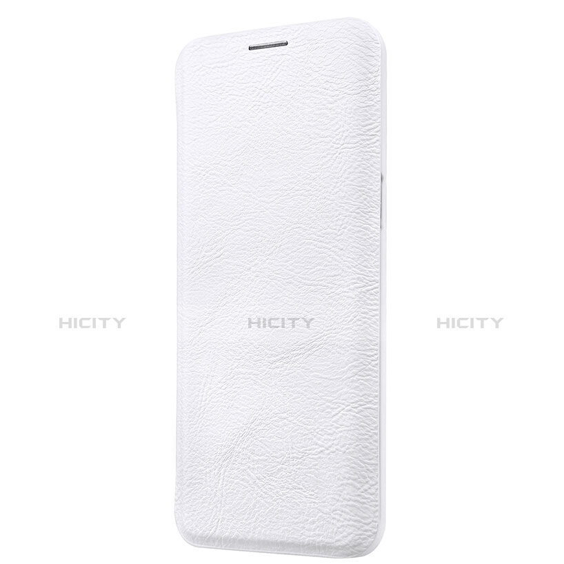 Custodia Portafoglio In Pelle con Supporto L01 per Samsung Galaxy S8 Bianco
