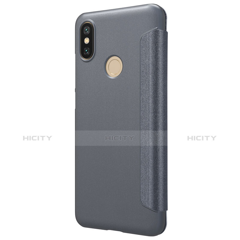 Custodia Portafoglio In Pelle con Supporto L01 per Xiaomi Mi 6X Nero