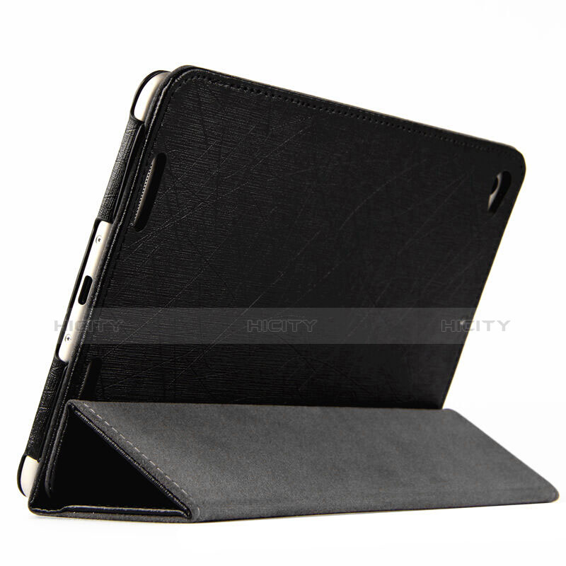 Custodia Portafoglio In Pelle con Supporto L01 per Xiaomi Mi Pad 2 Nero