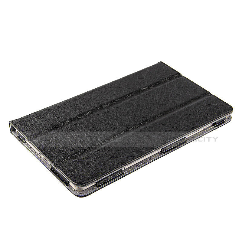 Custodia Portafoglio In Pelle con Supporto L01 per Xiaomi Mi Pad 3 Nero
