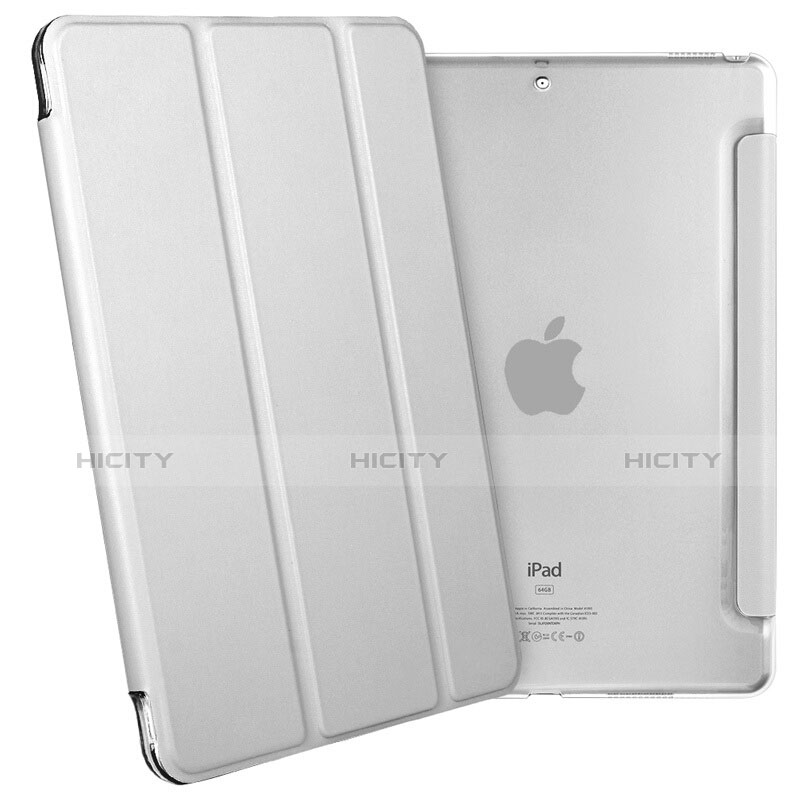 Custodia Portafoglio In Pelle con Supporto L02 per Apple iPad Pro 10.5 Bianco