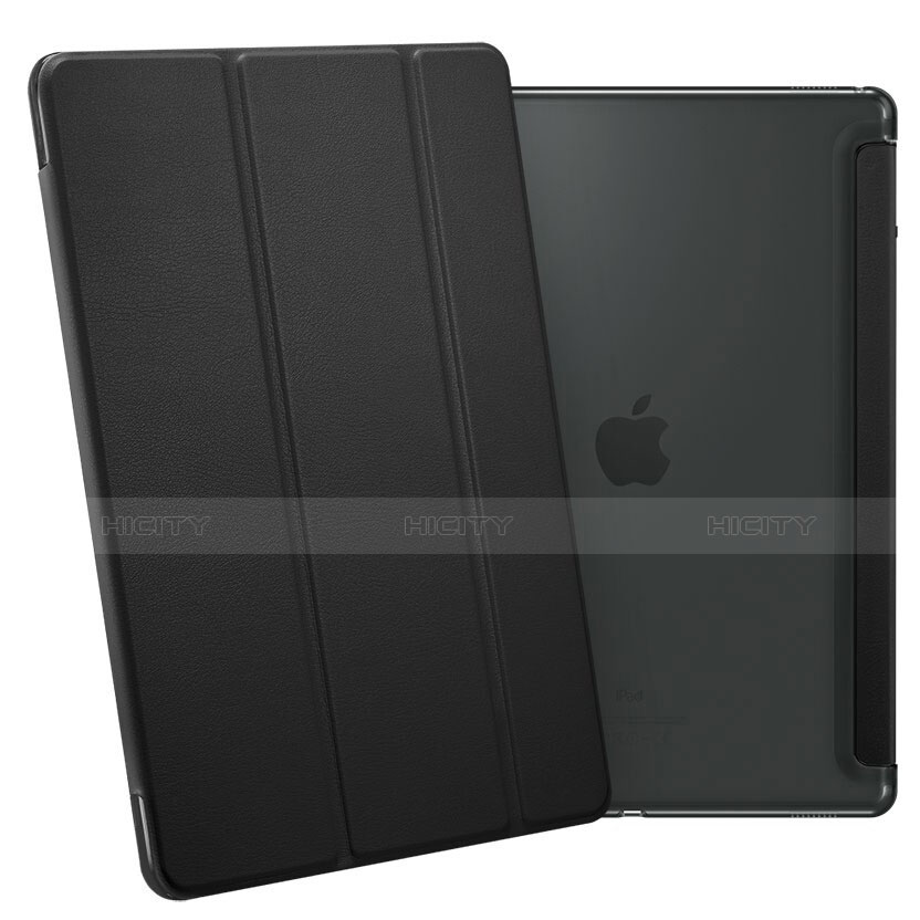 Custodia Portafoglio In Pelle con Supporto L02 per Apple iPad Pro 12.9 Nero