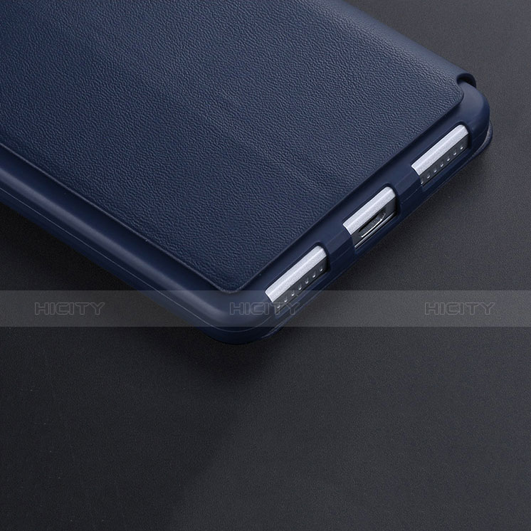 Custodia Portafoglio In Pelle con Supporto L02 per Huawei Honor 7 Dual SIM Blu