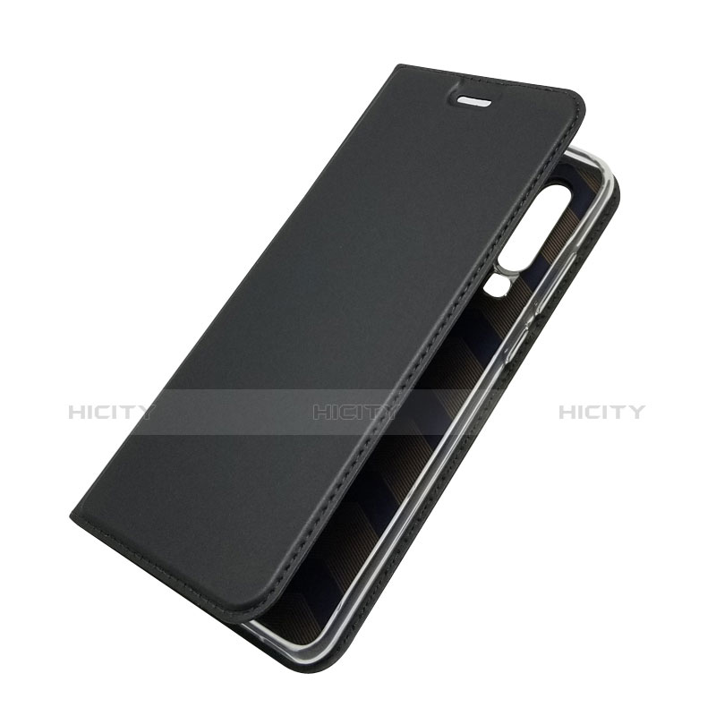 Custodia Portafoglio In Pelle con Supporto L02 per Huawei P30 Nero