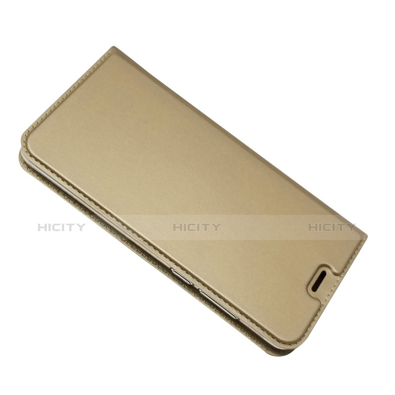 Custodia Portafoglio In Pelle con Supporto L02 per Huawei P30 Oro