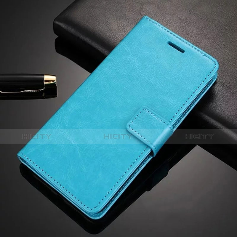 Custodia Portafoglio In Pelle con Supporto L02 per Nokia 6.1 Plus Cielo Blu