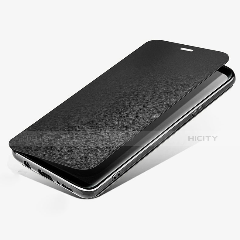 Custodia Portafoglio In Pelle con Supporto L02 per Samsung Galaxy S9 Nero