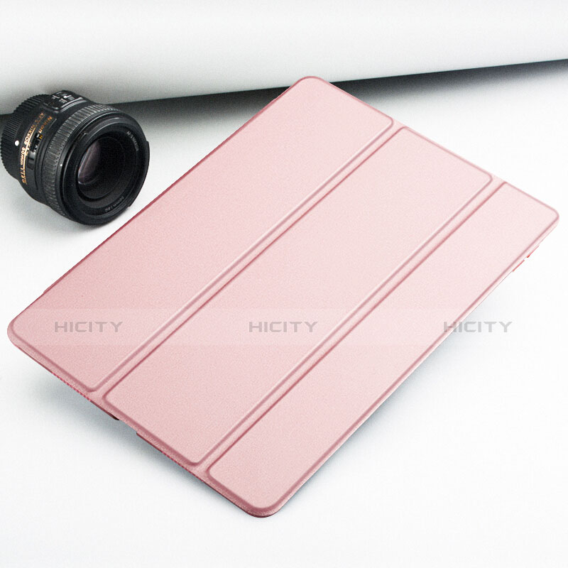 Custodia Portafoglio In Pelle con Supporto L02 per Xiaomi Mi Pad 2 Oro Rosa