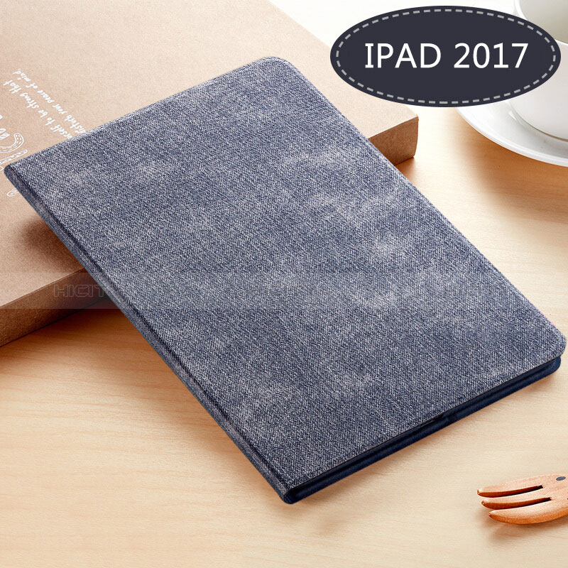 Custodia Portafoglio In Pelle con Supporto L03 per Apple New iPad 9.7 (2018) Blu