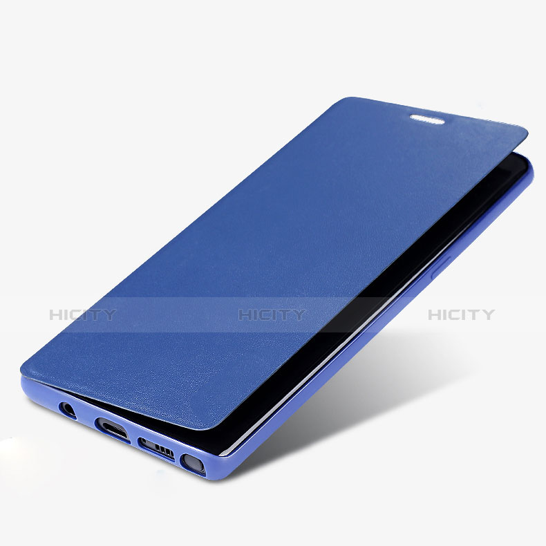 Custodia Portafoglio In Pelle con Supporto L03 per Samsung Galaxy Note 8 Blu