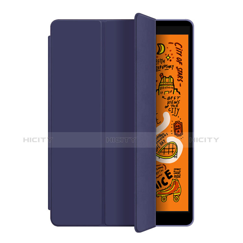 Custodia Portafoglio In Pelle con Supporto L04 per Apple iPad Mini 5 (2019) Blu