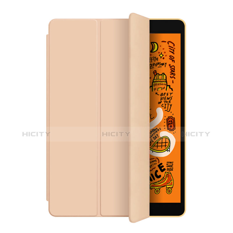 Custodia Portafoglio In Pelle con Supporto L04 per Apple iPad Mini 5 (2019) Oro