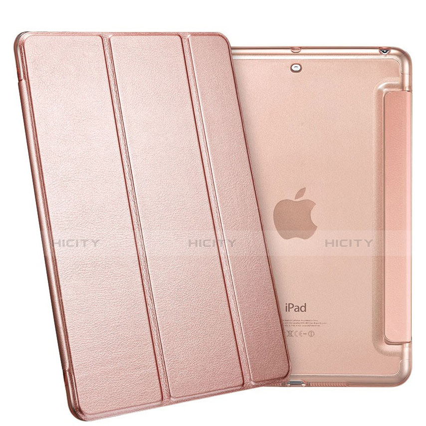 Custodia Portafoglio In Pelle con Supporto L05 per Apple iPad Mini 3 Oro Rosa