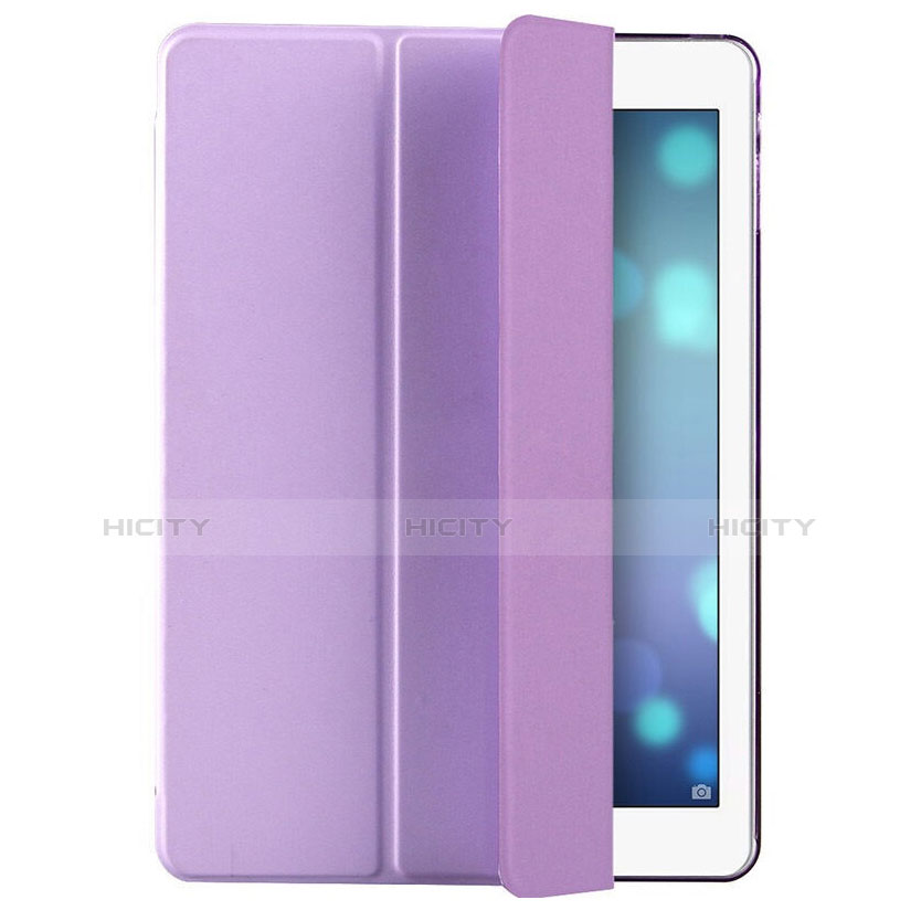 Custodia Portafoglio In Pelle con Supporto L06 per Apple iPad Mini Viola