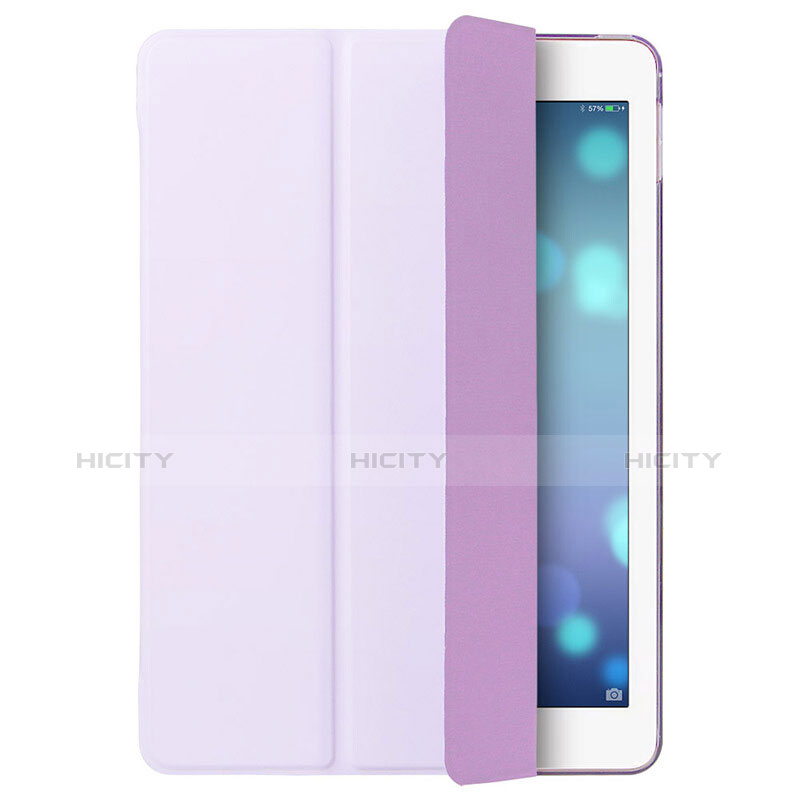 Custodia Portafoglio In Pelle con Supporto L07 per Apple iPad Mini 2 Viola