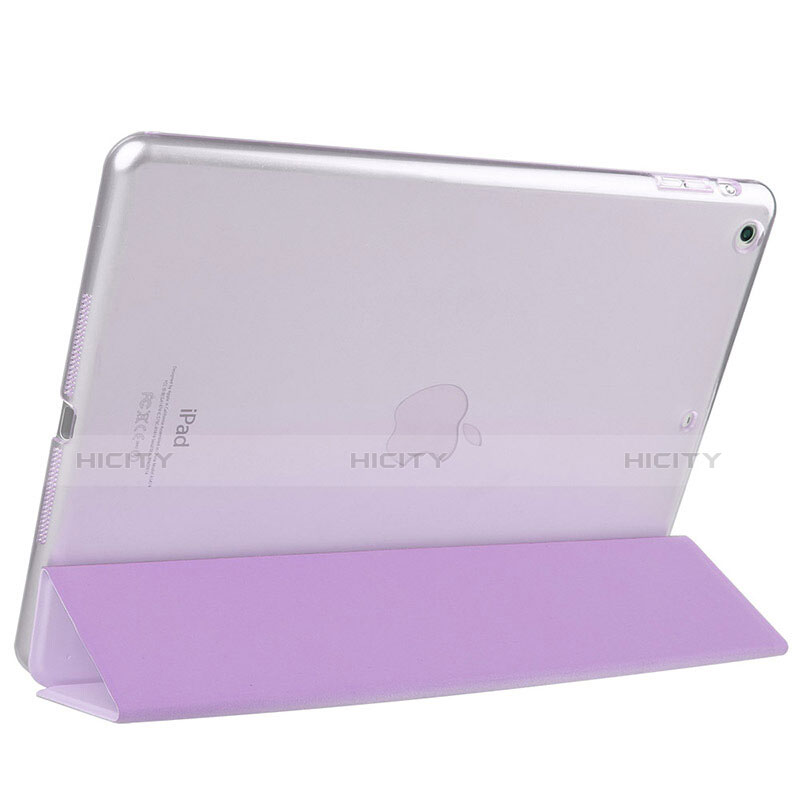 Custodia Portafoglio In Pelle con Supporto L07 per Apple iPad Mini Viola