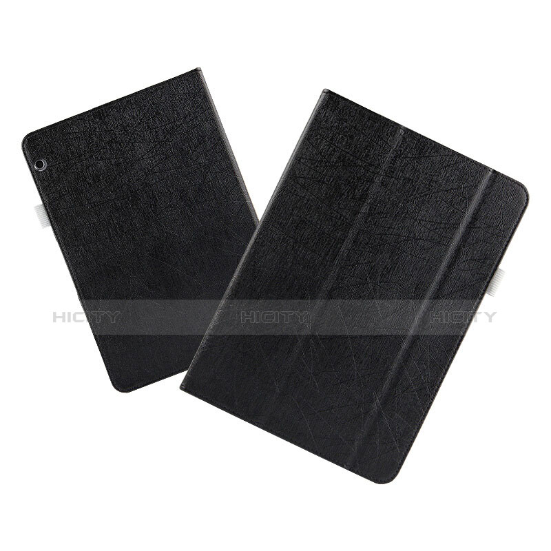 Custodia Portafoglio In Pelle con Supporto L07 per Huawei MediaPad T3 10 AGS-L09 AGS-W09 Nero