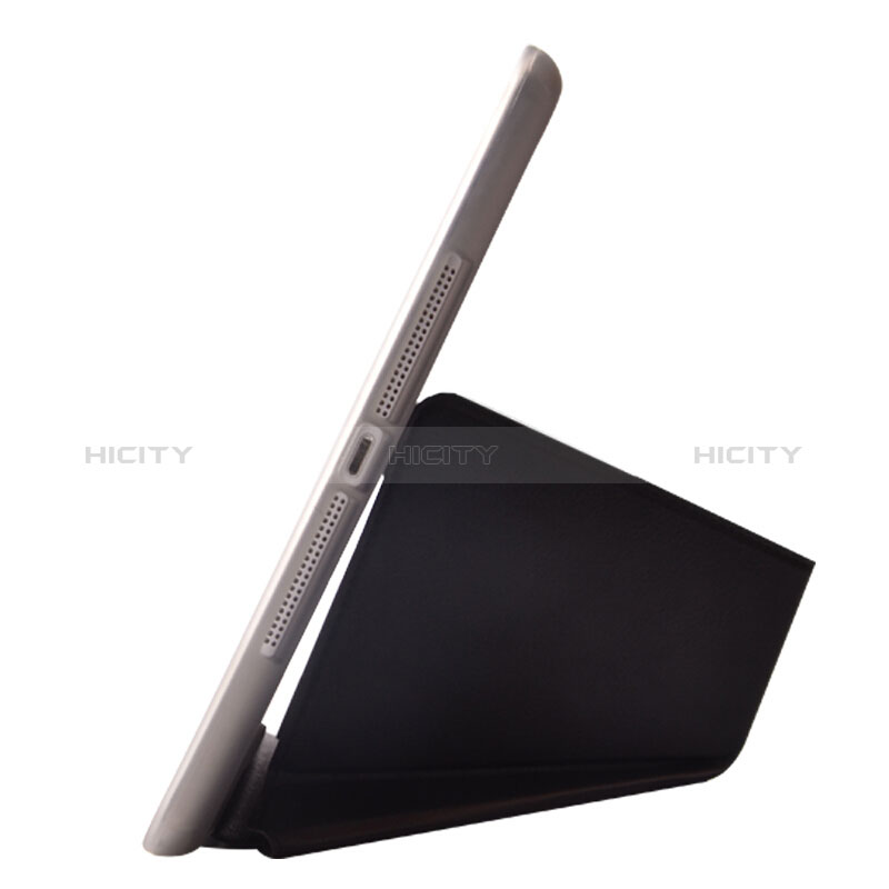 Custodia Portafoglio In Pelle con Supporto L08 per Apple New iPad 9.7 (2018) Nero