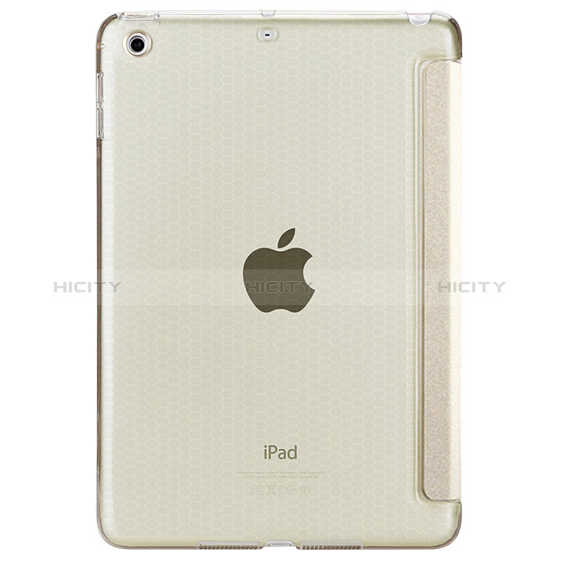 Custodia Portafoglio In Pelle con Supporto L08 per Apple New iPad 9.7 (2018) Oro