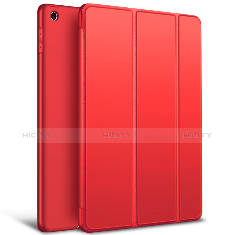 Custodia Portafoglio In Pelle con Supporto L09 per Apple New iPad 9.7 (2017) Rosso