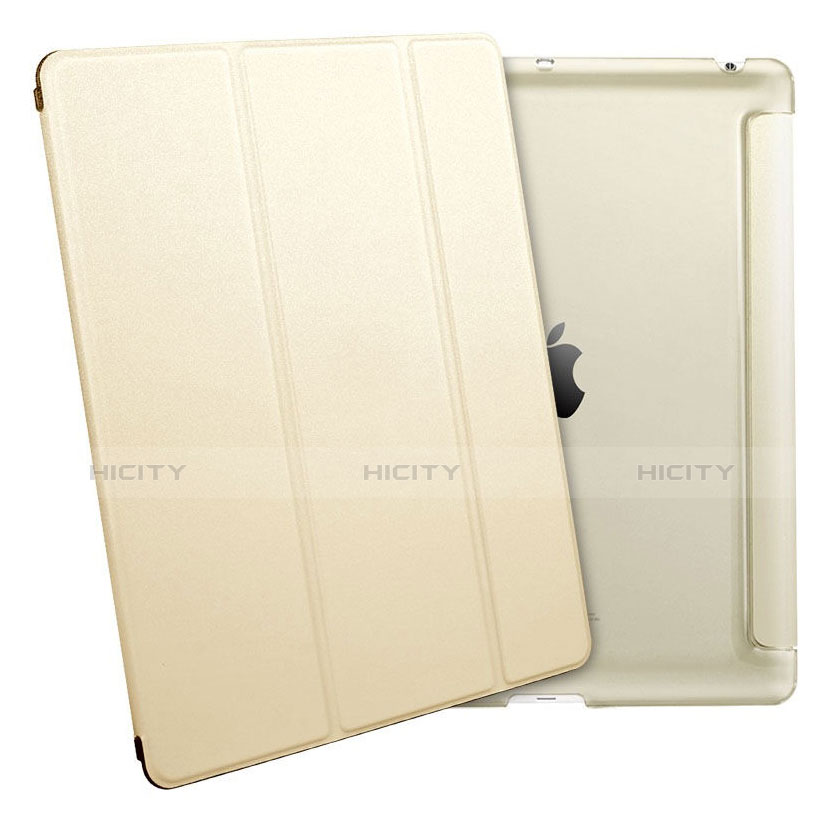 Custodia Portafoglio In Pelle con Supporto per Apple iPad 2 Oro